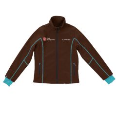  SOFTSHELL JACKET DARK BRAUN/SAPPHIRE WOMEN