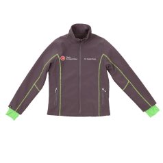  SOFTSHELL JACKE DUNKEL GRAU/HELLGRÜN DAMEN