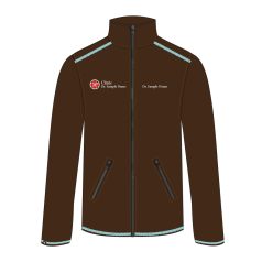  SOFTSHELL JACKET BROWN/SAPPHIRE MEN