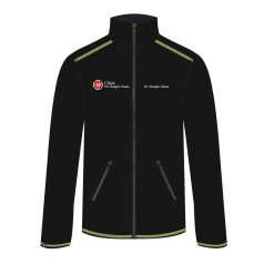  SOFTSHELL JACKET BLACK/LIGHT GREEN MEN