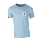T-SHIRTS MIT TASCHE HELLBLAU HERREN