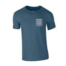 T-SHIRTS MIT TASCHE INDIGOBLAU HERREN