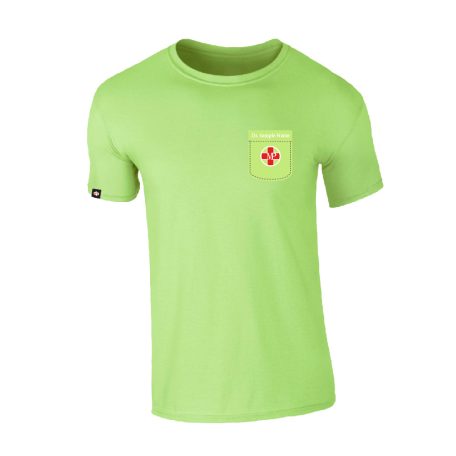 T-SHIRTS MIT TASCHE MINTGRÜN HERREN