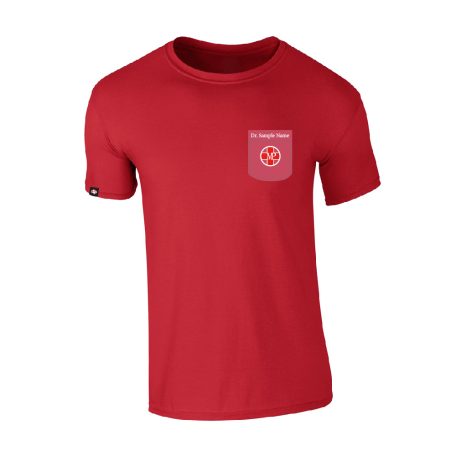 T-SHIRTS MIT TASCHE ROT HERREN