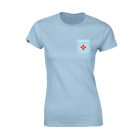 POCKET T-SHIRTS LIGHT BLUE WOMEN