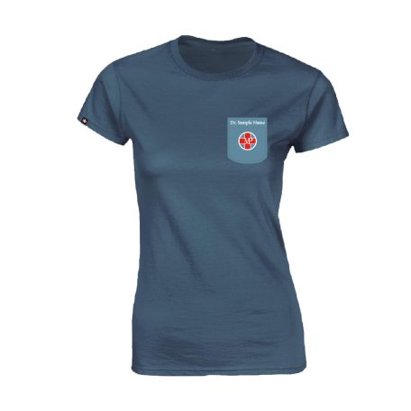 POCKET T-SHIRTS INDIGO BLUE WOMEN