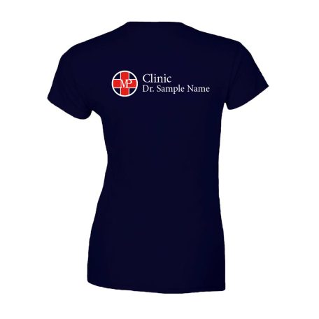 T-SHIRTS MIT TASCHE MARINE DAMEN