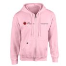 HOODIE WITH ZIP LIGHT PINK