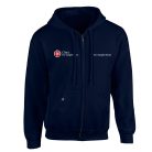 HOODIE WITH ZIP NAVY