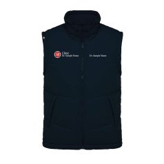 REGULAR QUILTED VEST NAVY