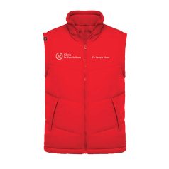REGULAR QUILTED VEST RED