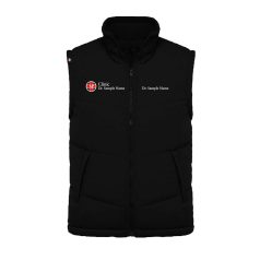 REGULAR QUILTED VEST BLACK