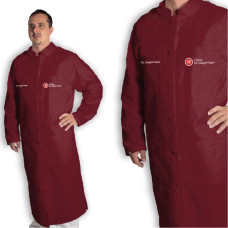 MEDICAL COAT FOR MEN WINE