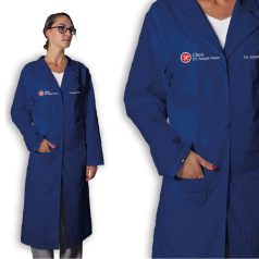 MEDICAL COAT FOR WOMEN ROYAL BLUE