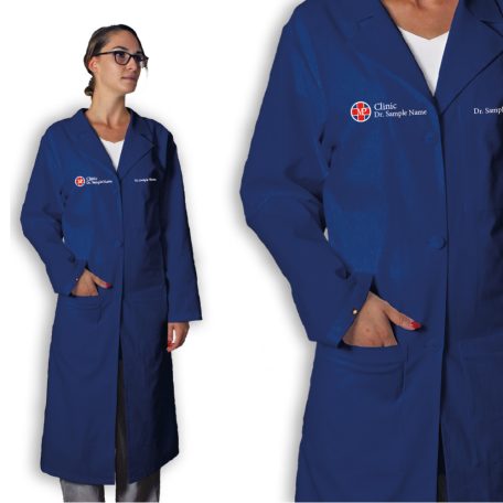 MEDICAL COAT FOR WOMEN ROYAL BLUE